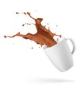 Chocolate drink splash