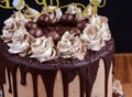 Chocolate Drip Cake Royalty Free Stock Photo