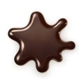 Chocolate drop illustration Royalty Free Stock Photo