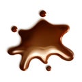 Chocolate drop illustration Royalty Free Stock Photo