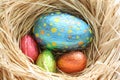 Chocolate easter eggs Royalty Free Stock Photo