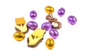 Chocolate easter eggs and figures Royalty Free Stock Photo