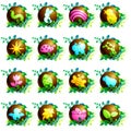 Chocolate easter icons