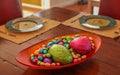 Chocolate Eater eggs for a treat at dinner. Royalty Free Stock Photo