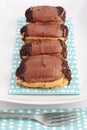 Chocolate eclairs