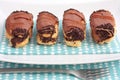 Chocolate eclairs