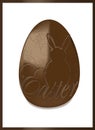 Chocolate egg background