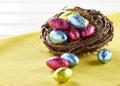 Chocolate Eggs in nest