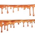 chocolate flowing, in motion, drops of chocolate drip, isolated