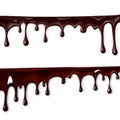 chocolate flowing, in motion, drops of chocolate drip,