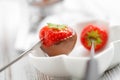 Chocolate fondue Royalty Free Stock Photo