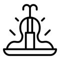 Chocolate fountain icon outline vector. Candy food Royalty Free Stock Photo