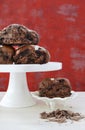 Chocolate Fruit Buns on White Cake Stand