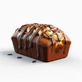 Hyper-realistic Banana Bread With Chocolate Drizzle In Unreal Engine 5