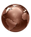 Chocolate globe Royalty Free Stock Photo