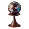 chocolate globe. chocolate day, world chocolate day, Royalty Free Stock Photo