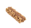 Chocolate granola bar isolated Royalty Free Stock Photo