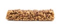 Chocolate granola bar isolated Royalty Free Stock Photo