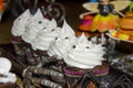 Chocolate halloween cupcakes Royalty Free Stock Photo