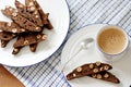 Chocolate and hazelnut biscotti