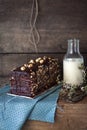 Chocolate and hazelnut cake Royalty Free Stock Photo