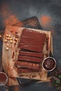 Chocolate and hazelnut cake with chocolate glaze