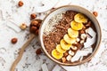 Chocolate Hazelnut Smoothie Bowl