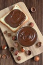 Chocolate hazelnut spread Royalty Free Stock Photo
