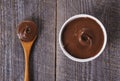 Chocolate hazelnut spread Royalty Free Stock Photo