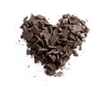 Chocolate heart Royalty Free Stock Photo