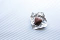 Chocolate in heart shape on white background.valentine,love Royalty Free Stock Photo