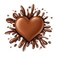 Chocolate Heart Splash