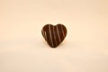 Chocolate Heart with stripes