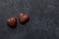 Chocolate heart sweets