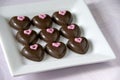 Chocolate hearts Royalty Free Stock Photo