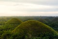 Chocolate Hill in Bohol Island, Philippine Royalty Free Stock Photo