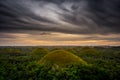 Chocolate Hill in Bohol Island, Philippine Royalty Free Stock Photo