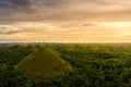 Chocolate Hill in Bohol Island, Philippine Royalty Free Stock Photo