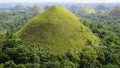 Chocolate Hills, Bohol Island, Philippines Royalty Free Stock Photo