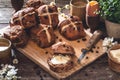 Chocolate Hot Cross Bun for Easter Brunch