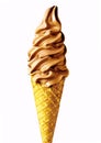 Chocolate ice cream cone. Royalty Free Stock Photo