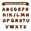 Chocolate Ice Cream Letters