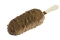 Chocolate ice cream lolly isolated over white