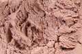 Chocolate ice cream macro detailed texture. Royalty Free Stock Photo