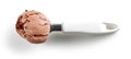 Chocolate ice cream scoop Royalty Free Stock Photo