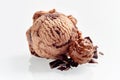 Chocolate ice cream scoop Royalty Free Stock Photo