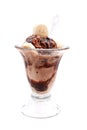 Chocolate Ice Cream Sundae Royalty Free Stock Photo