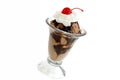 Chocolate Ice Cream Sundae Royalty Free Stock Photo
