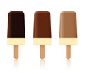 Chocolate Ice Lolly Dark Light Milk