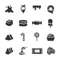 Chocolate icon set 3, vector eps10 Royalty Free Stock Photo